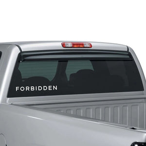 Forbidden Wordmark Transfer Sticker